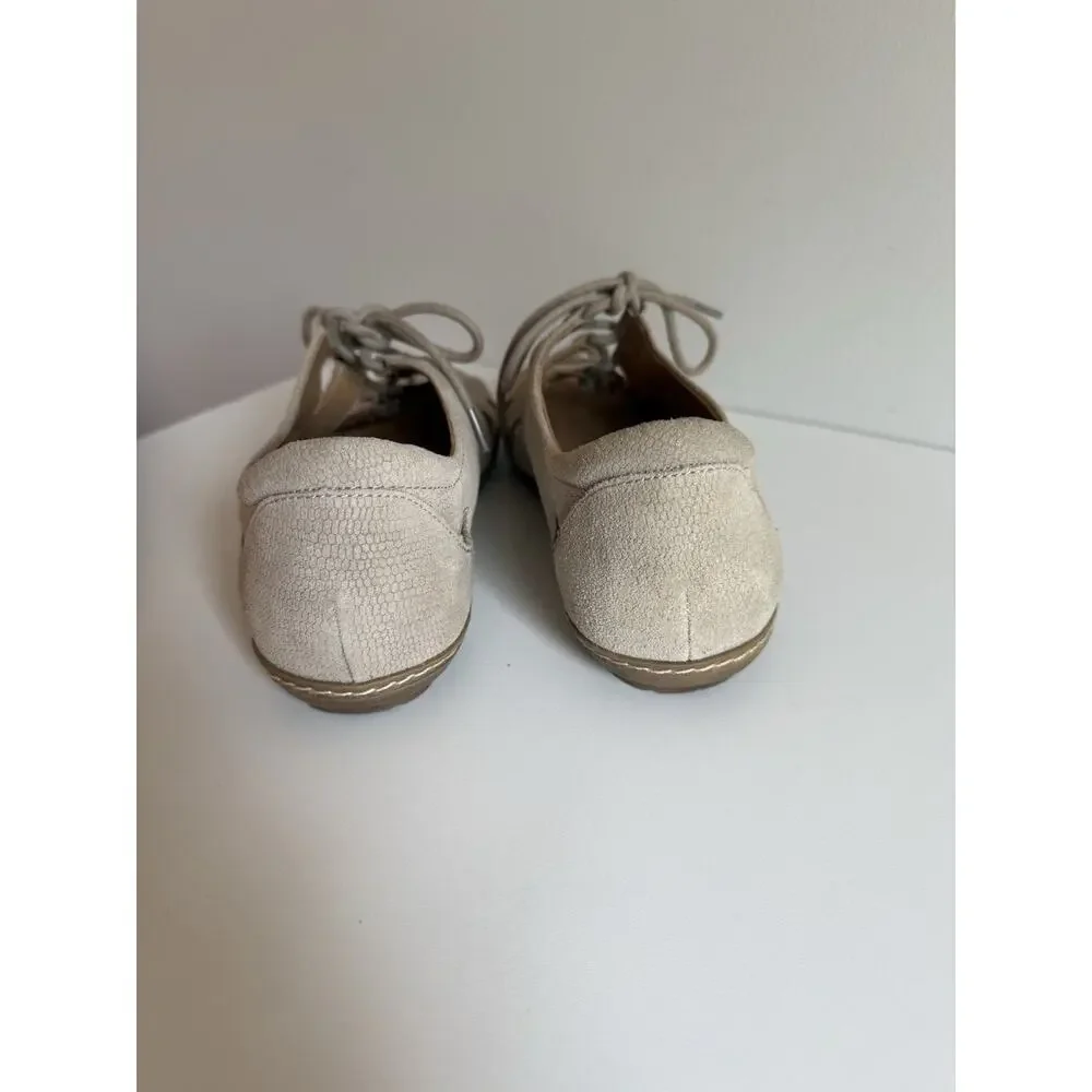 Earth Plover Gladiator Sandals Women's Size 7 Taupe Nubuck Lace-Up Comfort
